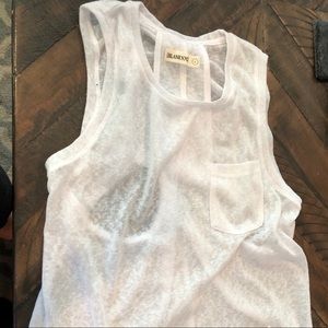 White sweater tank top